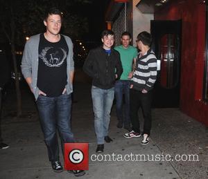 Cory Monteith, Kevin McHale, Kurt Hummel from CW's Glee departing Stephen Starr's Continental Midtown Restaurant after dinner Philadelphia, Pennsylvania -...