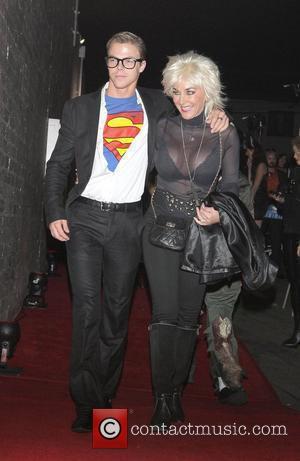 Derek Hough and guest Heidi Klum and her husband Seal host a Halloween Party at Voyeur nightclub in West Hollywood...