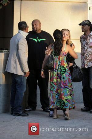 Jermaine Jackson, Damon Elliott, Halima Rashid and Shawn King visit a luxury condo open house at The Carlyle in Westwood....
