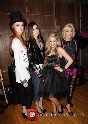 Avril Lavigne and models Abbey Dawn by Avril Lavigne fashion show held at style 360 - Mercedes-Benz IMG New York...
