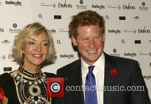 Prince Harry with Lawrence Dallaglio's wife Alice Dallaglio at the Cancer Research charity event in Battersea Park  London, England...