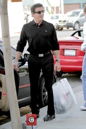 Sylvester Stallone takes his daughters shopping in Beverly Hills on Black Friday  Los Angeles, California - 27.11.09