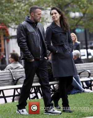 Ben Affleck and Rebecca Hall on the set of 'The Town' filming in Copley Square Boston, Massachusetts - 01.10.09