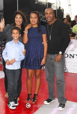 Sugar Ray Leonard and family Michael Jackson's 'This Is It' Premiere at the Nokia Theatre - Arrivals Los Angeles, Cailfornia...