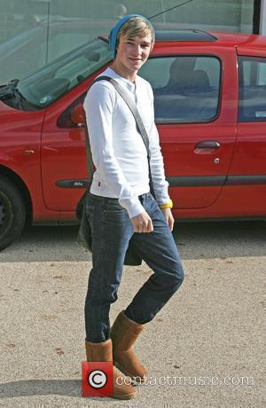 Lloyd Daniels outside the 'X Factor' house wearing a pair of Ugg Boots London, England - 04.11.09