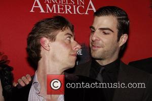 Christian Borle and Zachary Quinto Opening night afterparty for the Off-Broadway production of 'Tony Kushner's Angels In America: A Gay...