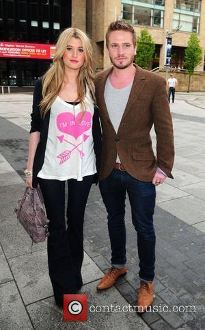 Charley Webb and Matthew Wolfenden arrive at the Lowery Theatre for the press night of 'Chorus' starring Jamie Lomas Manchester,...