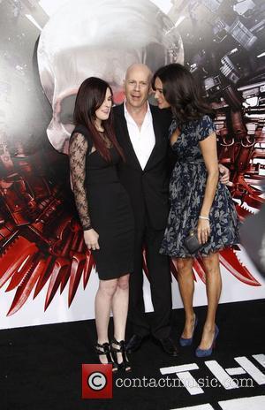 Bruce Willis, Rumer Willis and Emma Heming Los Angeles Premiere of 'The Expendables' held at Grauman's Chinese Theatre  Los...