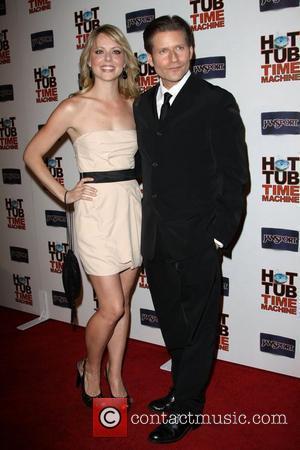 Collette Wolfe and Crispin Glover MGM & United Artisits' 'Hot Tub Time Machine' after party, held at Cabana Club in...