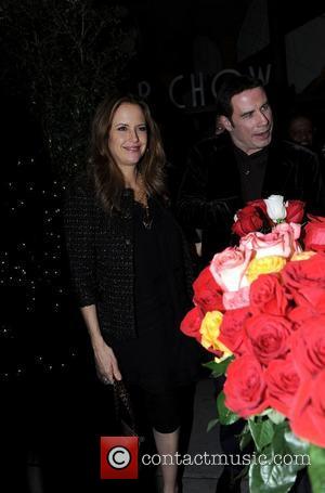 Kelly Preston and John Travolta leaving Mr Chow restaurant Los Angeles, California - 19.01.11