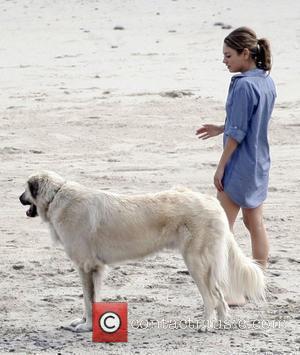 Mila Kunis filming 'Friends with Benefits' on location at a beach  Los Angeles, California - 07.09.10