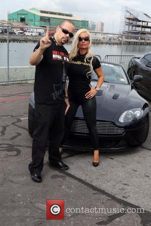 Ice-T and CoCo aka Nicole Austin The 2010 AMP Energy Bullrun Rally kick off held at Pier 54. New York...