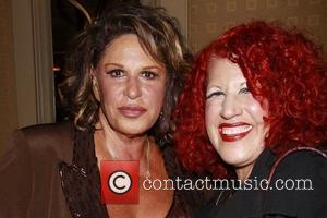 Lainie Kazan and Bette Midler Tribute Artist Donna Maxon (Beaches reunion) Opening night reception for 'Lainie Kazan In Concert' at...