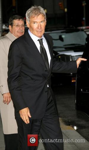 Harrison Ford arriving at the Ed Sullivan theatre for The Late Show New York City, USA - 08.11.10