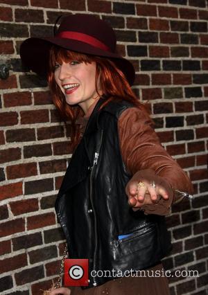 Florence Welch of Florence and the Machine outside The Ed Sullivan Theater for 'The Late Show with David Letterman'...