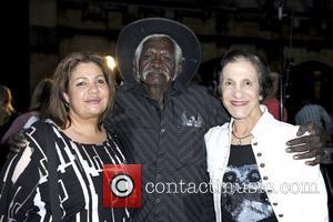 (l-r) Robyn Shields, Douglas Macale, Marie Bashir The world premiere of 'Mad Bastards' held at Sydney University with a live...