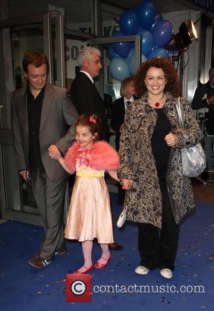 Nadia Sawalha and family 'Nanny McPhee And The Big Bang' UK film premiere held at the Odeon West End -...