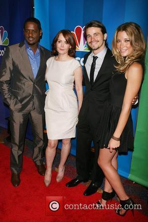 Blair Underwood, Laura Innes, Jason Ritter, Sarah Roemer 2010 NBC Upfront presentation at The Hilton Hotel New York City, USA...