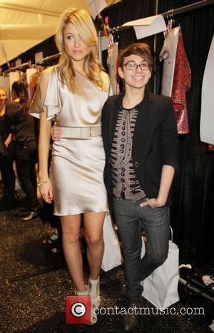 Katrina Bowden and Christian Siriano Mercedes-Benz IMG New York Fashion Week Spring/Summer 2011 - Christian Siriano - backstage New York...