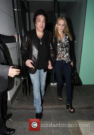 Paul Stanley of rock band 'Kiss' and a female companion leave Nobu restaurant London, England - 17.05.10