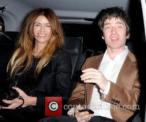 Sara MacDonald and Noel Gallagher leaving Nobu Park Lane restaurant together after having dinner London, England - 22.10.10