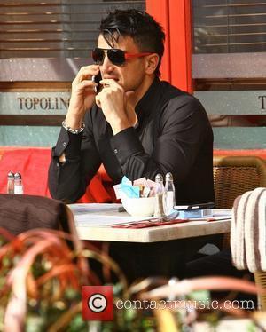 Peter Andre Peter Andre with his brothers Mike and Chris go out for lunch on a sunny day in Brighton....