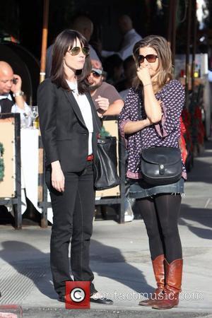 Robin Tunney out and about with a friend in Beverly Hills Los Angeles, California - 16.12.09