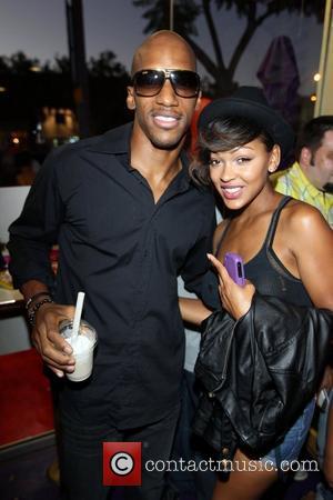 Meagan Good and guest Romeo celebrates his 21st birthday by creating a custom shake at 'Millions of Milkshakes' in West...