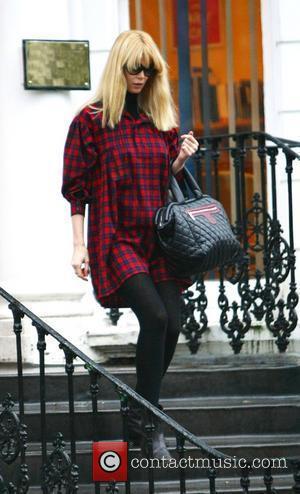 Pregnant Claudia Schiffer dropping her children off at school London, England - 22.01.10