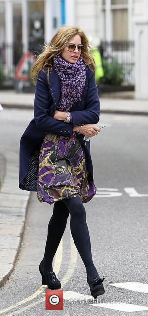 Trinny Woodall after taking her daughter to school London, England - 05.05.10