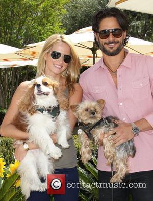 Joe Manganiello and Guest Annual Dog And Baby Buffet Mother's Day Event at the Hyatt Regency Century Plaza - Day...