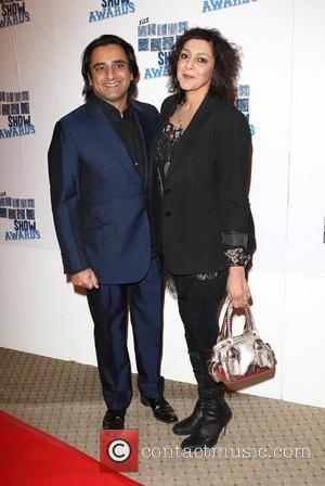 Sanjeev Bhaskar and Meera Syal The South Bank show awards red carpet arrivals London, England - 26.01.10