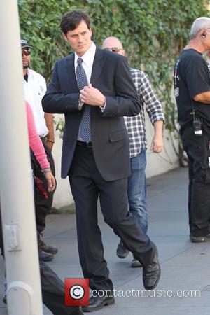 Tom Everett Scott on the set of the television show 'Southland' shooting in Hollywood Los Angeles, California - 28.10.10