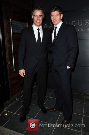 Steven Gerrard and his business partner Paul Adams The launch of Liverpool football player Steven Gerrard's new restaurant 'Warehouse' in...