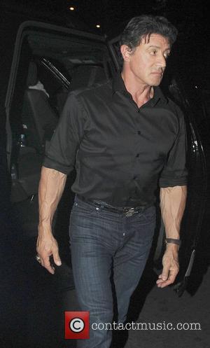 Sylvester Stallone arrives back at The Dorchester Hotel after attending the UK film premiere of 'The Expendables' at the Odeon...