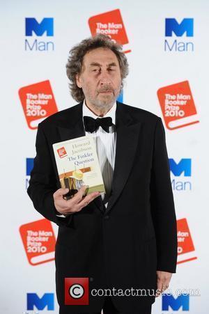 Howard Jacobson with his book 'The Finkler...