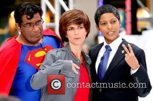 Al Roker as Superman, Natalie Morales as Justin Bieber and Tamron Hall as President Barack Obama NBC's 'Today Show' celebrates...