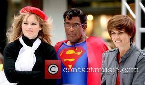 Sara Haines as a French director, Al Roker as Superman, Natalie Morales as Justin Bieber NBC's 'Today Show' celebrates Halloween...