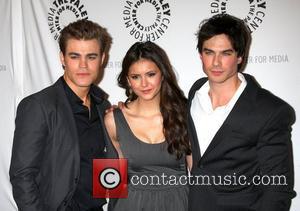 Paul Wesley, Nina Dobrev and Ian Somerhalder The 27th annual PaleyFest presents 'The Vampire Diaries' at the Saban Theatre Los...