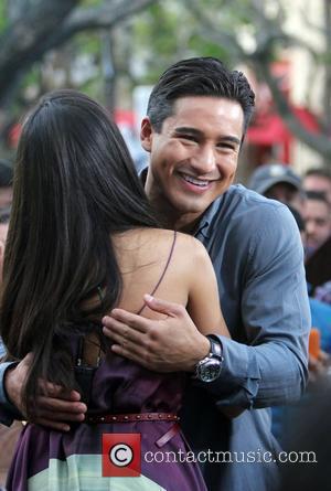 Freida Pinto and Mario Lopez appear on Extra at the Grove Hollywood, California - 09.11.11