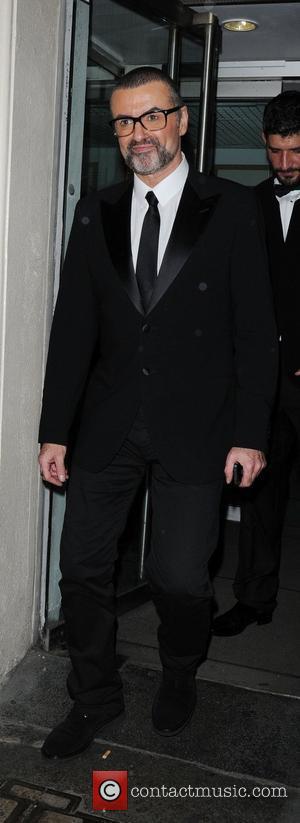 George Michael  leaving the Royal Opera House after performing a charity concert for the Elton John AIDS Foundation's Elizabeth...