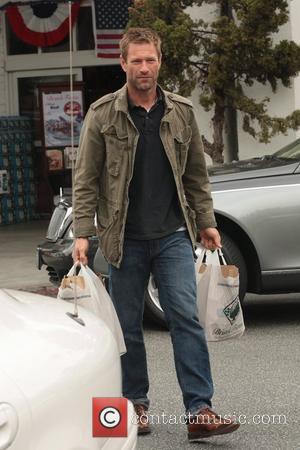 Aaron Eckhart leaving Bristol Farms with his weekly shop Los Angeles, California – 17.06.11