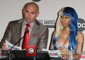 Pitbull, Nicki Minaj 2011 American Music Awards Nominees Press Conference held at JW Marriott Los Angeles at L.A. LIVE Los...