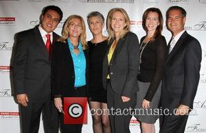 Jamie Lee Curtis and Jessica Leventhal with the grant winners  3rd Annual PEER TO PEER 'The Art of Human...