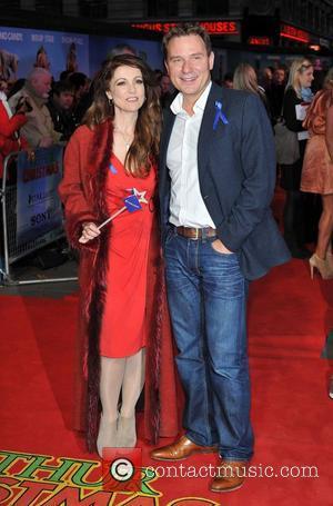Richard Arnold and Emma Samms 'Arthur Christmas' UK premiere held at the Empire Leicester Square - Arrivals. London, England -...