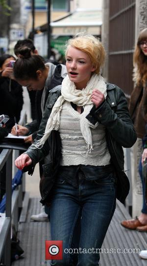 Dakota Blue Richards  outside the BBC Radio One studios London, England - 05.02.11