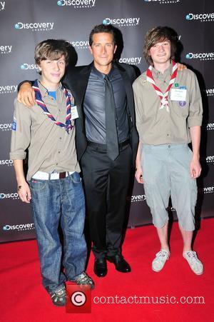 Bear Grylls with Scouts 'Born Survivor' private screening at The MayFair hotel  London, England - 21.06.11