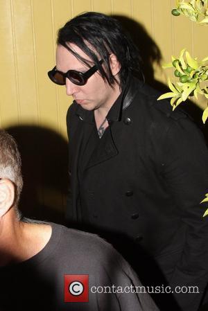 Marilyn Manson Celebrities seen outside Dan Tana's restaurant in West Hollywood Los Angeles, California - 11.10.11