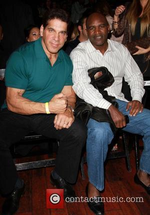 Lou Ferrigno, Evander Holyfield LA Matadors vs Mexico City Front Row held at Avalon  Hollywood, California - 14.03.11