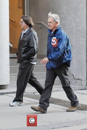 Mark Harmon and a friend out and about in Yorkville Toronto, Canada - 07.05.11